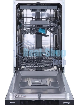 Встраиваемая посудомоечная машина Gorenje GV561D10, узкая, ширина 44.8см, полновстраиваемая, загрузка 11 комплектов