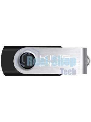 Флешка USB KingPrice KPFD2 (KPFD2A032ABK), 32Gb, USB 2.0, R/W 20/10, черный/сере