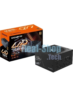 Блок питания Gigabyte ATX 750W GP-UD750GM PG5 80 PLUS gold (20+4pin) APFC 120мм fan 8xSATA Cab Manag RTL