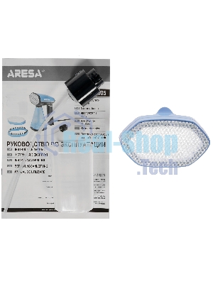 Отпариватель Aresa AR-2305 голубой, 1750 Вт, 25 г/мин, 350 мл
