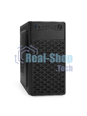 Компьютерный корпус Minitower ExeGate mEVO-7803-XP500 (mATX, БП XP500 с вент. 12см, 2*USB+1*USB 3.0, HD аудио, черный, 2 вент. 12см с RGb подсветкой)