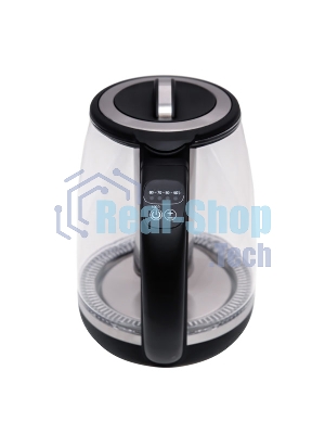 Электрочайник Centek CT-0017 черный, 2 л, 2200 Вт, скрытый нагревательный элемент, поддержание температуры