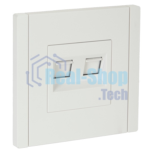Розетка компьютерная 2-ая RJ45 кат.5E IEK FORTE&PIANO FP233 белый