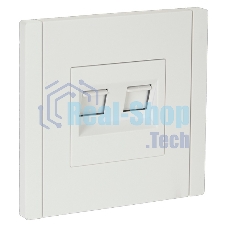 Розетка компьютерная 2-ая RJ45 кат.5E IEK FORTE&PIANO FP233 белый