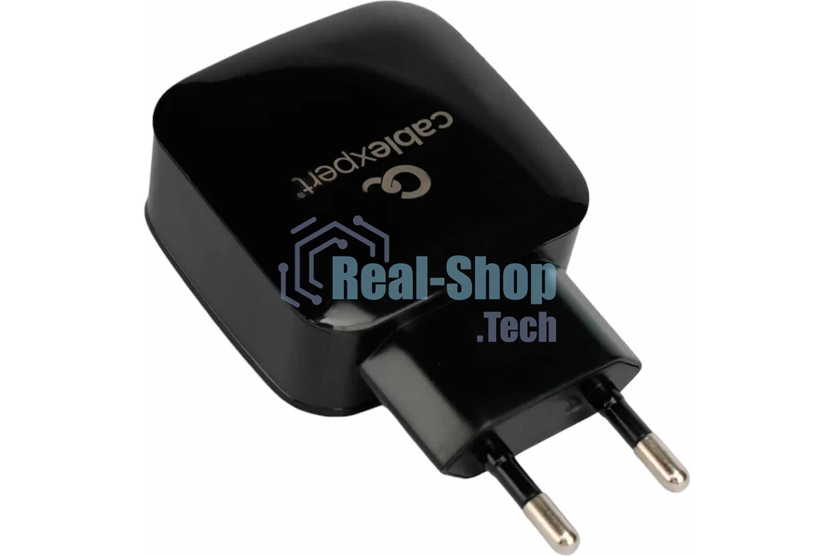 Сетевое зарядное устройство Cablexpert MP3A-PC-41, 18Вт, 3А, быстрая зарядка QC3.0, 1 порт USB, черный, пакет
