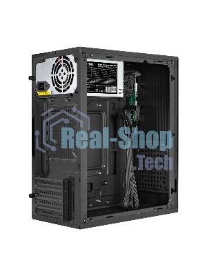 Компьютерный корпус Minitower ExeGate BAA-308MU2-AAA450 (mATX, БП AAA450 с вент. 8см, 1хUSB+2хUSB 3.0, HD Audio, черный)