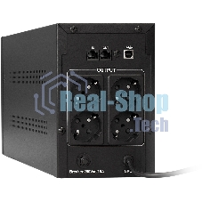 Источник бесперебойного питания ExeGate EP212518RUS Power Back UNB-1000 1000VA, черный, 4 евророзетки