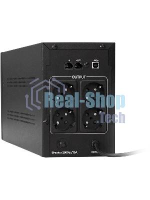Источник бесперебойного питания ExeGate EP212518RUS Power Back UNB-1000 1000VA, черный, 4 евророзетки