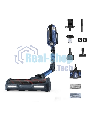 Пылесос вертикальный Tefal X-Force Flex 11.60 Aqua TY9890WO, синий/серый