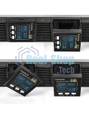 Источник бесперебойного питания On-line ExeGate EP285646RUS PowerExpert ULS-1000.LCD.AVR.C13.USB.RS232.SNMP.2U 1000VA/1000W, On-Line, PF=1, LCD, 4*IEC-C13, RS232, USB, SNMP-slot, Rackmount 2U/Tower, черный