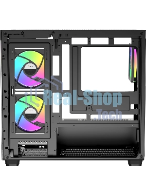 Компьютерный корпус Ocypus Gaммa C52 BK ARGB mATX/win/black/3 ARGB fans/no PSU/Tempered Glass