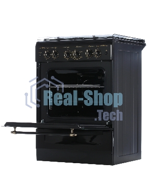 Плита газовая Gefest ПГ 6100-02 0183 черный, конфорок 4 шт, духовка 52 л, 60 см x 85 см x 60 см