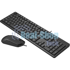 Комплект клавиатура+мышь A4Tech KR-3330 проводной, USB, 1200 DPI, чёрный
