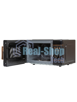 Микроволновая печь JVC JK-MW270D черный, 20 л, 700 Вт, переключатели - кнопки, поворотный механизм