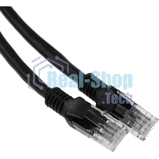 Патч-корд Premier PP6U-1M/BK 10000Гбит/с UTP 4 пары cat.6 CCA molded 1м черный RJ-45 (m)-RJ-45 (m)