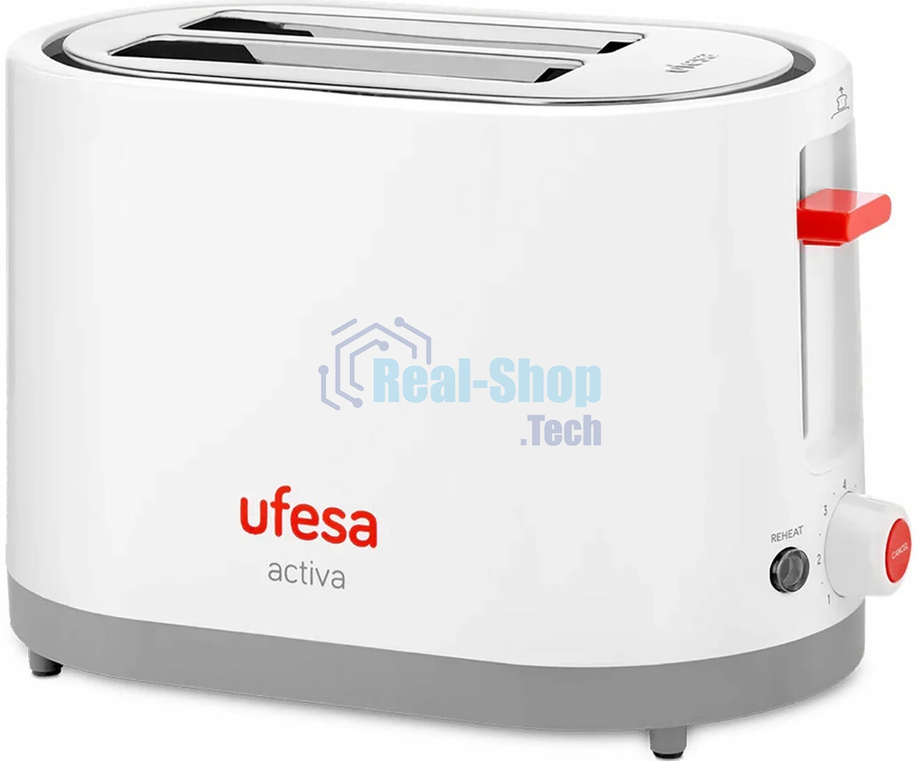 Тостер Ufesa TT7385 белый, 800 Вт, 2 слота