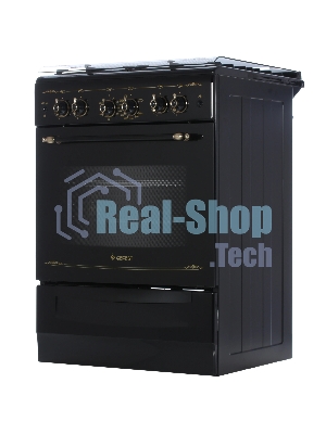 Плита газовая Gefest ПГ 6100-02 0183 черный, конфорок 4 шт, духовка 52 л, 60 см x 85 см x 60 см