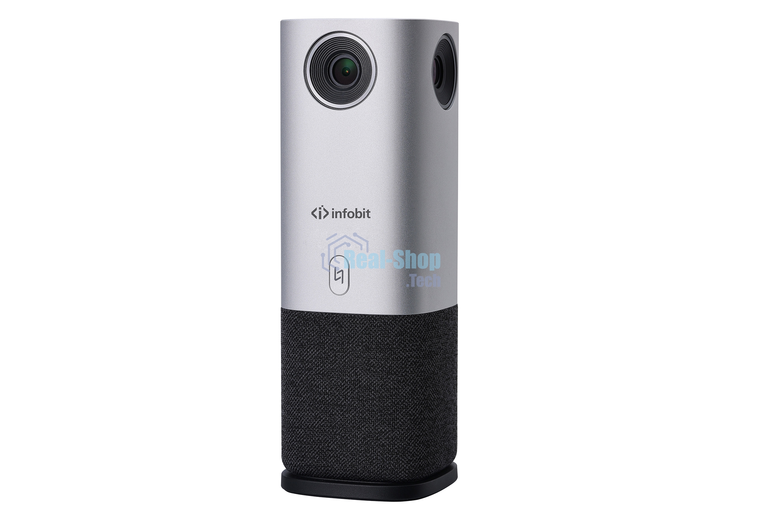 Веб-камера INFOBIT iCam 360 3840x2160, 30 кадр/с, USB Type-C, микрофон (4 шт, шумоподавление), автоматическая фокусировка, слежение за лицом