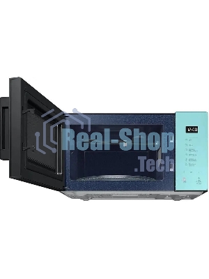 Микроволновая печь Samsung MG23T5018AN/BW голубой, 23 л, 800 Вт, переключатели - сенсор