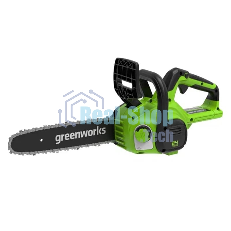 Цепная пила аккумуляторная GreenWorks G24CS25K4, 24V, 25 см, c АКБ 4А·ч и ЗУ (2007707UB)