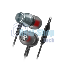Проводные наушники Smartbuy SBH-026 серый, внутриканальные, Jack 3.5 мм, микрофон на проводе
