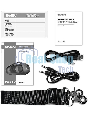 Мобильные колонки SVEN PS-380 2.0 черный