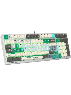 Клавиатура проводная A4Tech Bloody S98 Pixels Green USB белый/бежевый