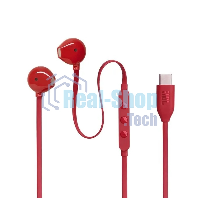 Проводные наушники JBL Tune 305C красный, вкладыши, USB Type-C