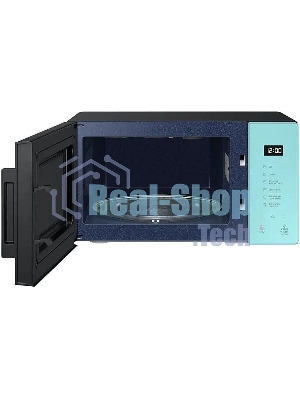 Микроволновая печь Samsung MG23T5018AN/BW голубой, 23 л, 800 Вт, переключатели - сенсор