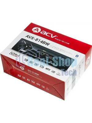 Автомагнитола ACV AVS-814BW, 1 DIN, Bluetooth, USB Type-A, AUX