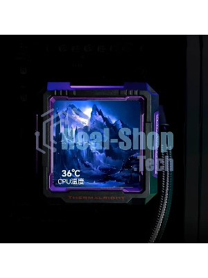 Система жидкостного охлаждения Thermalright Frozen Warframe PRO 360 ARGB Soc-AM5/AM4/1200/1700/1851 черный 4-pin 29.8dB Al LCD Ret (F-WFRAME-PRO-360-BL-ARGB)