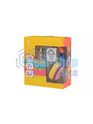 Проводные наушники Harper KIDS HN-302 оранжевый/синий, накладные, проводной