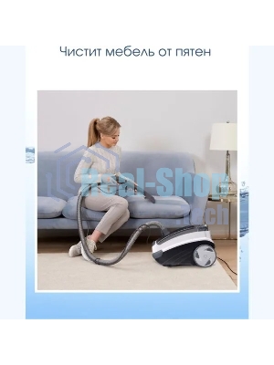 Пылесос THOMAS AQUATIC PANDA черный/белый, 1700 Вт, уборка влажная/сухая/сбор воды, пылесборник аквафильтр 4 л
