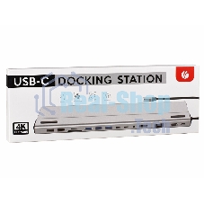 Адаптер VCOM TypeC -->3*USB3.0+2*USB2.0+VGA+RJ45+SD+TF+AUD+HDMI+DP+2*USB3.1 Data+PD