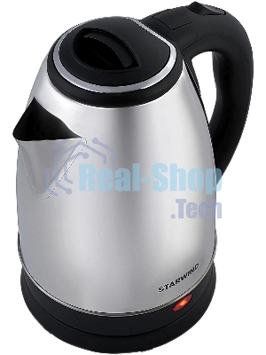 Чайник электрический Starwind SKS1771 1.8 л, 1700 Вт, серебристый/черный корпус: металл/пластик