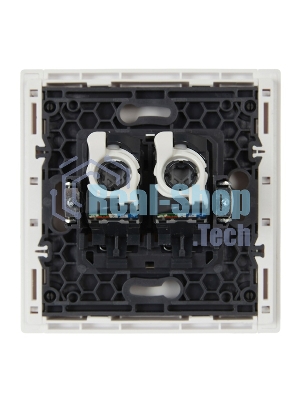 Розетка компьютерная 2-ая RJ45 кат.5E IEK FORTE&PIANO FP233 белый
