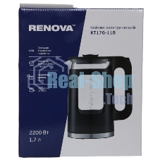 Чайник электрический Renova KT17G-11B Термостойко стекло