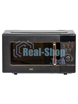 Микроволновая печь JVC JK-MW270D черный, 20 л, 700 Вт, переключатели - кнопки, поворотный механизм