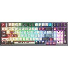 Клавиатура беспроводная A4Tech Bloody WS98 Pixels Red USB, Bluetooth/Радиоканал темно-серый/белый