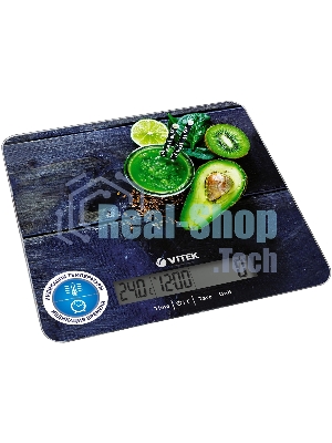 Весы кухонные электронные Vitek VT-2425 макс. вес: 5 кг, черный