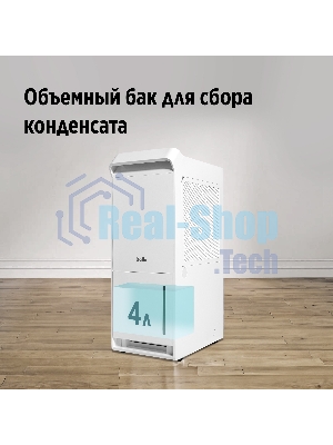 Осушитель воздуха Ballu Neo BDR-25LE белый, 25 л/сутки, 4 л, гигростат, очистка воздуха