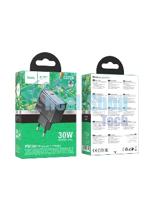 Сетевое зарядное устройство HOCO CS72A 1Type-C PD30W Midnight черный