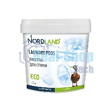 Средство для стирки бесфосфатное. Nordland Капсулы для стирки, 32 шт