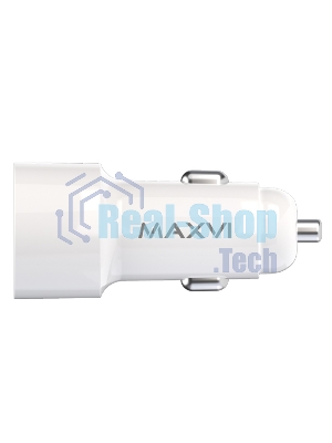 Автомобильное зарядное устройство Maxvi CCM-PS242 Plus T 2хUSB 2.4А + кабель Type-C 1м, белый