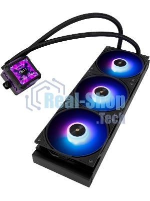 Система жидкостного охлаждения Thermalright Frozen Warframe PRO 360 ARGB Soc-AM5/AM4/1200/1700/1851 черный 4-pin 29.8dB Al LCD Ret (F-WFRAME-PRO-360-BL-ARGB)