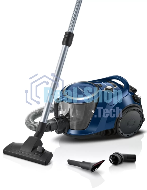 Пылесос Bosch BGS412000 синий/черный, 2000 Вт, уборка сухая, пылесборник контейнер 2.4 л