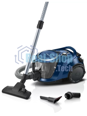 Пылесос Bosch BGS412000 синий/черный, 2000 Вт, уборка сухая, пылесборник контейнер 2.4 л