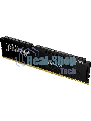 Оперативная память Kingston Fury Beast, DDR5, 16Gb (1x16GB), 5600MHz, CL36, DIMM, с радиатором, черный