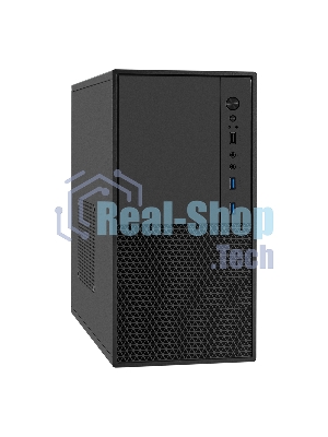 Компьютерный корпус Minitower ExeGate BAA-308MU2-UNS350 (mATX, БП UNS350 с вент. 12см, 1хUSB+2хUSB 3.0, HD Audio, черный)
