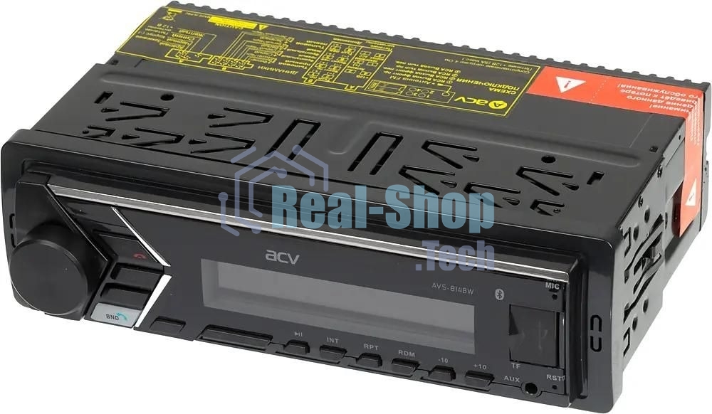 Автомагнитола ACV AVS-814BW, 1 DIN, Bluetooth, USB Type-A, AUX